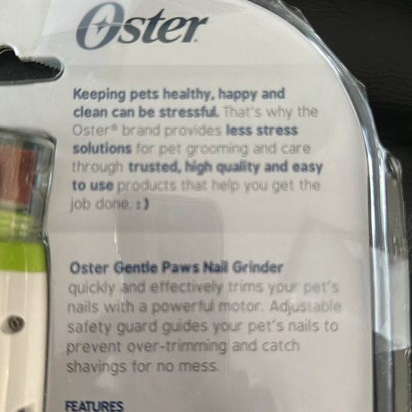 Gentle Paws Nail Grinder for Dogs and Cats. Oster brand = less stress - Picture 3 of 5